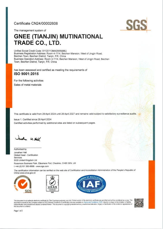 SGS Certification SGS Certification